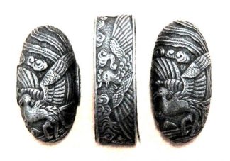 Fuchi with Hō-ō (Phoenix) Design