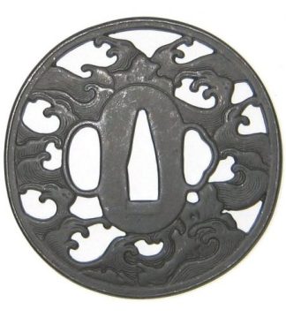 Tsuba “Hiranami” (Wave Pattern)
